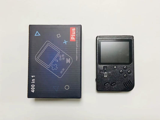 A Red Retro Classic Games Children'S Handheld Small Game Console with 400 Game Charging Can Be Connected to the TV