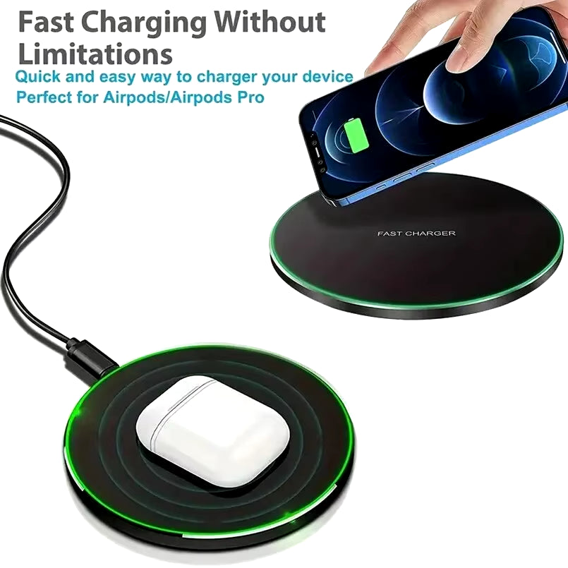 30W Wireless Charger for Iphone 15 14 13 12 X Pro Max Induction Fast Charging Pad Dock Station for Samsung S23 S22 Xiaomi Huawei